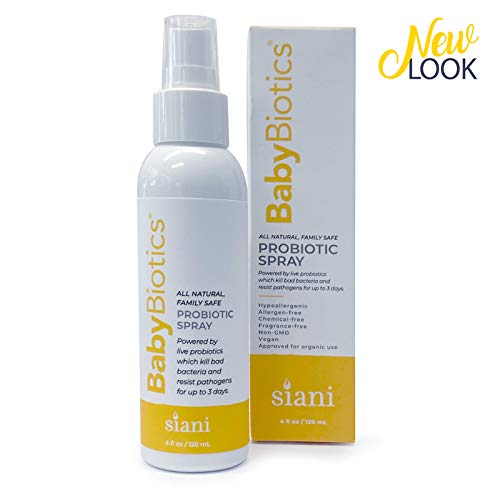 Siani BabyBiotics - Topical Probiotic Body Care for Children of All Ages 4oz -Hypoallergenic  Vegan  Non GMO  GF  100% Natural Live Probiotic  External + Internal Use  Totally Safe  No Refrigeration - Image 2